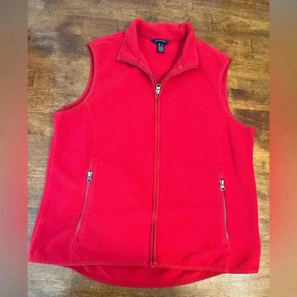 Lands End Women’s Fleece Vest size Medium - Picture 1 of 4